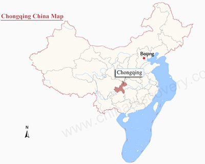Chongqing China Map