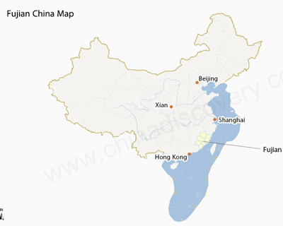 Fujian China Map