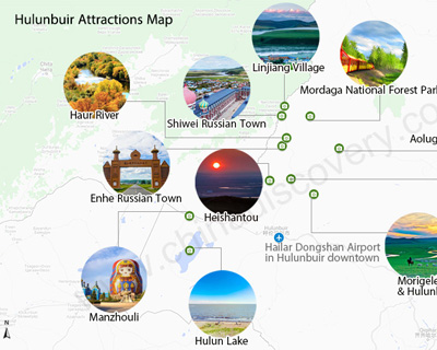 Hulunbuir Attractions Map