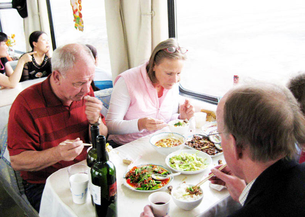 Meals in Dining Car of Regular Train