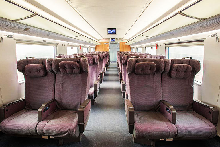 First Class Seat on China High Speed Train