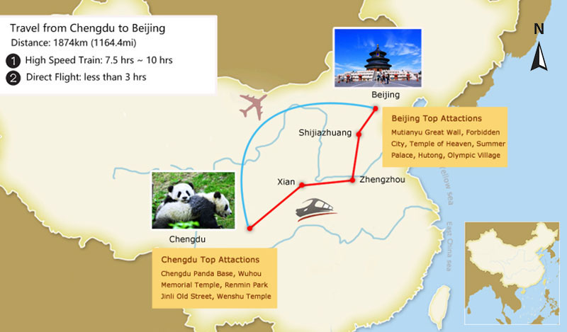 Travel from Chengdu to Beijing
