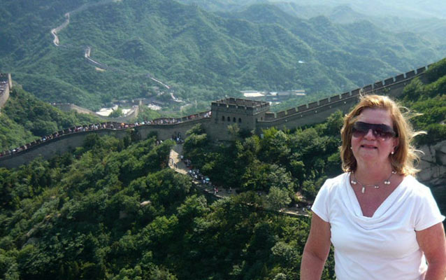 Visitors on the Great Wall 