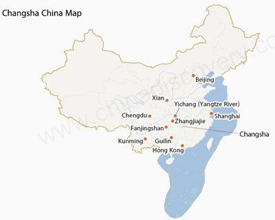 Changsha China Map