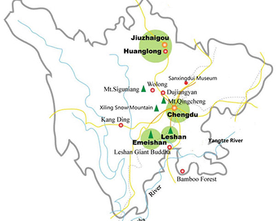 Chengdu Vicinity Map