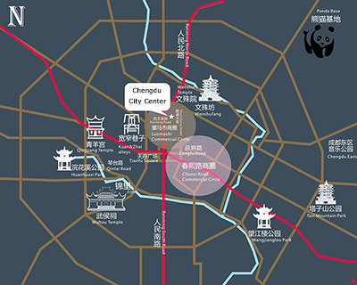 Chengdu Tourist Map