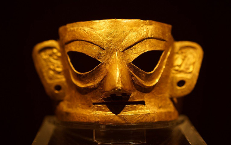 Gold Mask in Jisha Relic Museum