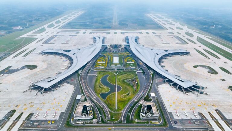 Tianfu Airport Panoramic View