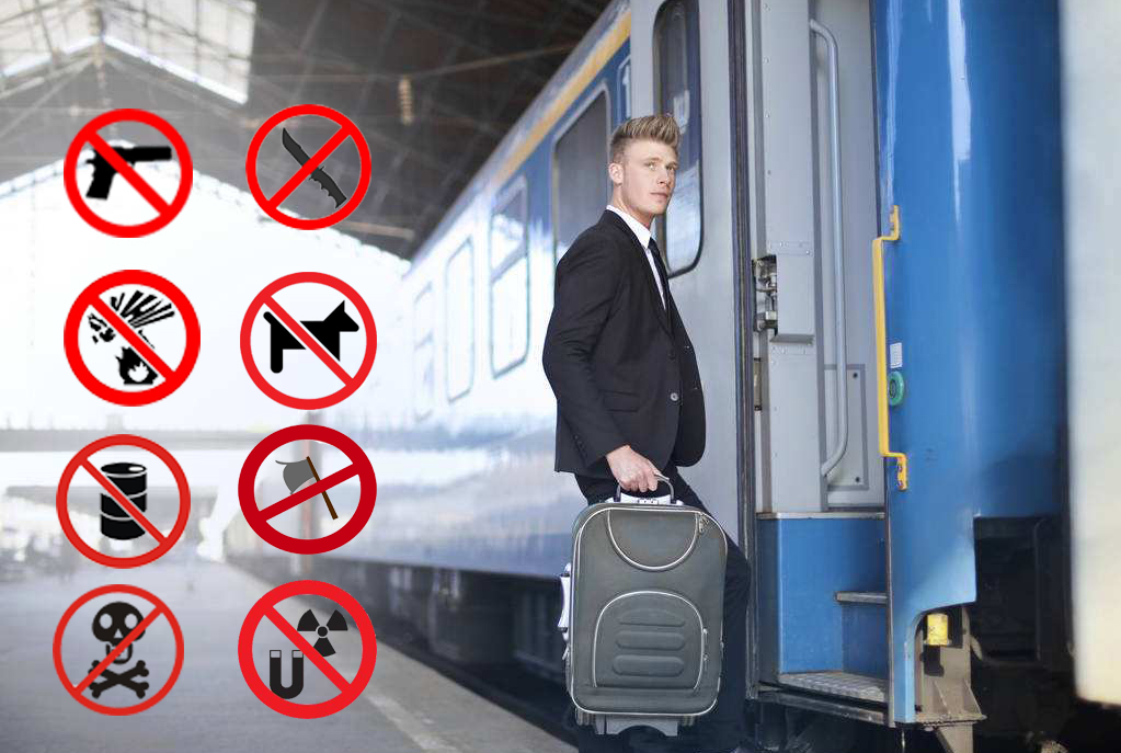 Prohibited Items to Take on Train