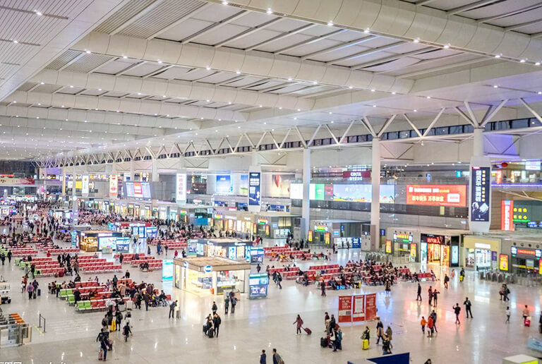 Waiting Hall of Shanghai Hongqiao Train Station