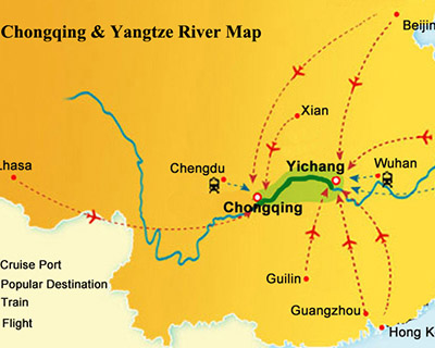 Chongqing Map, Chongqing China Map, Chongqing Attractions Map