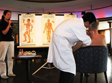 Experience Acupuncture and Moxibustion in Chinese Medicine Lecture on Board.