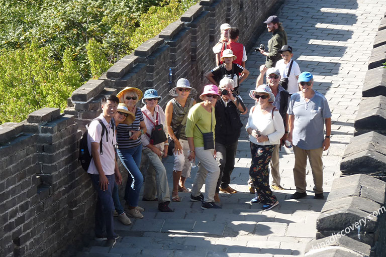 Jean's family from France visited Mutianyu Great Wall in Beijing in September 2019