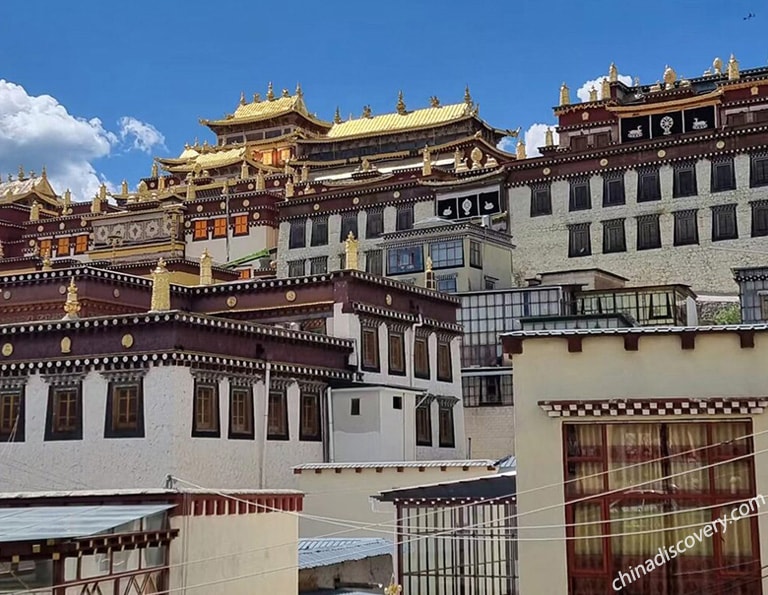 Sarah's Family from New Zealand - Ganden Sumtseling Monastery, Shangri-La