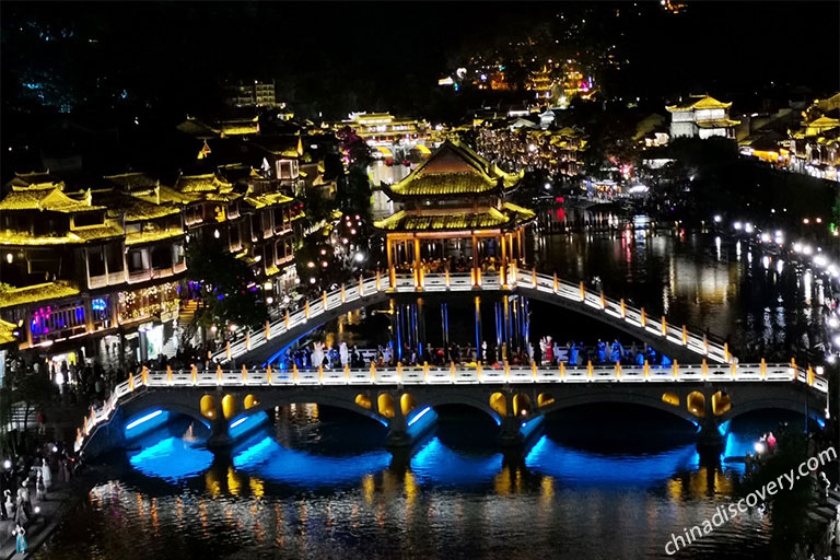 Our customers Tjoe and group from Canada visited Fenghuang Ancient Town in Zhangjiajie, Hunan, China on in 2023.