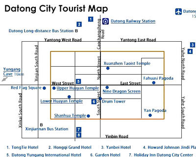 Datong Tourist Map