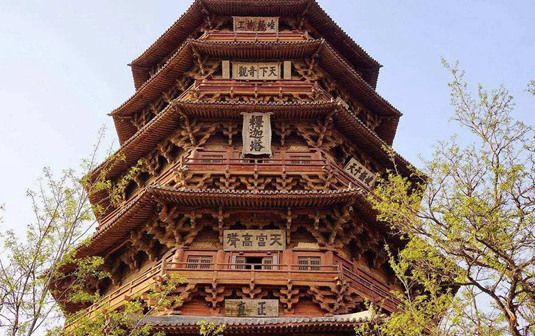 All-wood-made Yingxian Wooden Pagoda