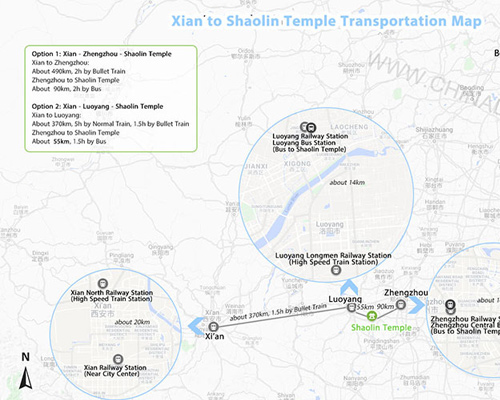 Shaolin Temple Map