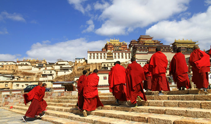 Tibetan in Songzanlin Temple, Shangri-La