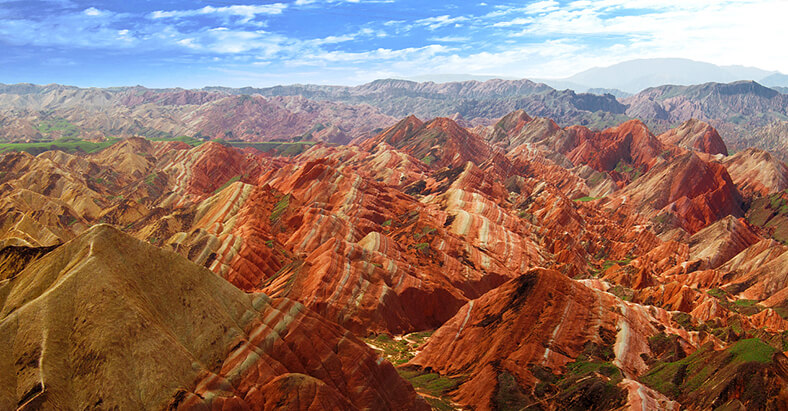 Risultati immagini per zhangye Danxia Landform Geological Park in Gansu , China