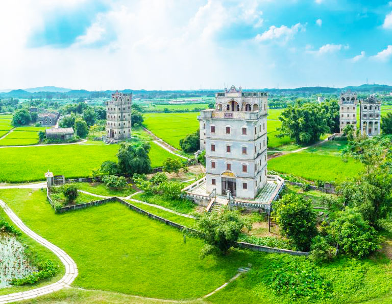 Panorama of Zili Village in Kaiping