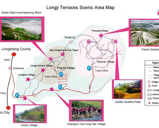 Longji Terraced Fields Map