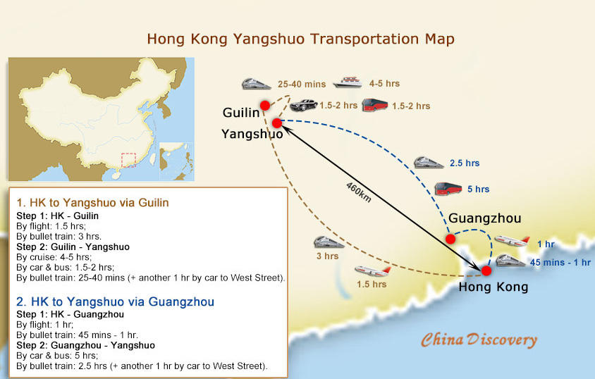 Hong Kong to Yangshuo