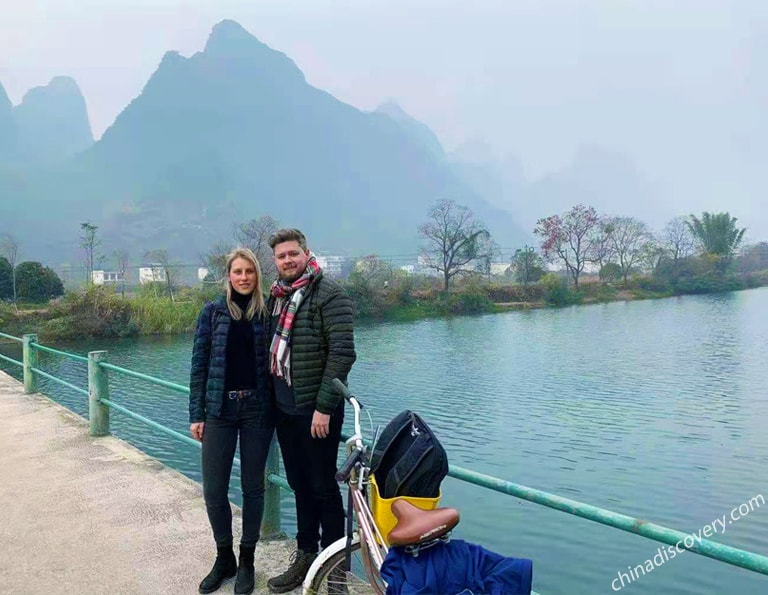 Family Cycling in Yangshuo