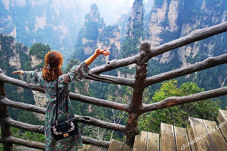 Mountainous Landscape in Zhangjiajie