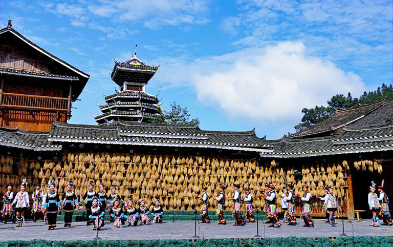 Dong Song Performance in Zhaoxing Dong Village