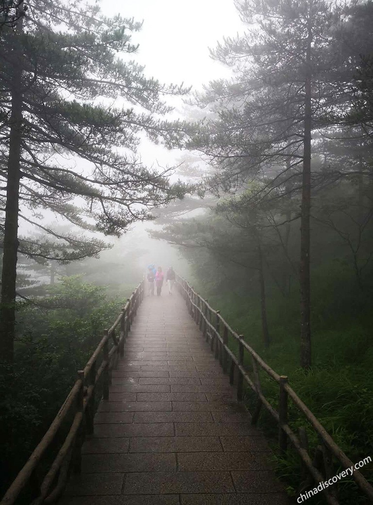 Huangshan Yellow Mountain Winter Hiking Path