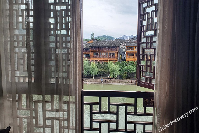 River View from Boutique Hotel in Fenghuang Ancient Town