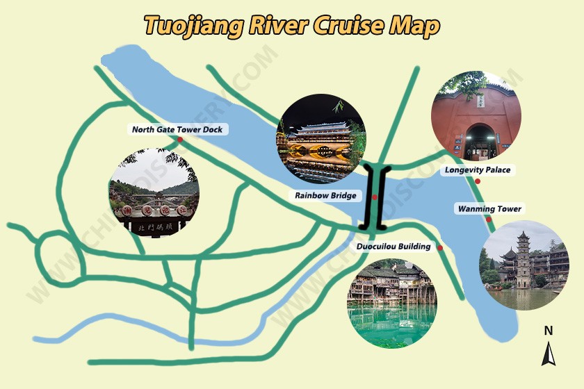 Hangzhou West Lake Boat Tourist Map