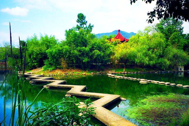 Refreshing Scenery at China Bamboo Expo Park in Anji