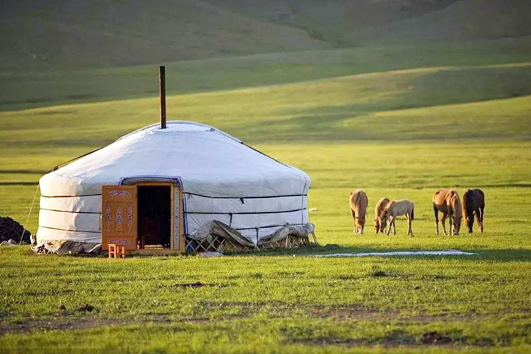 Traditional Mongolian Yurt 