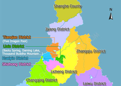 Jinan City Map 410 