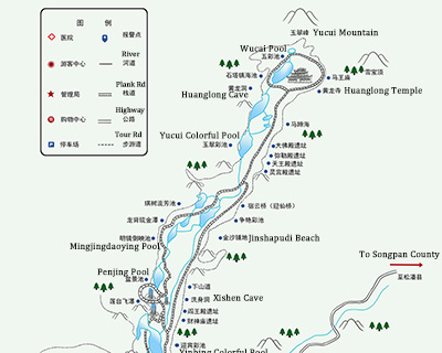 Jiuzhaigou Travel Maps & Huanglong Travel Map