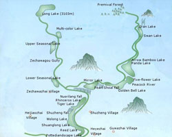 Jiuzhaigou Guide Map