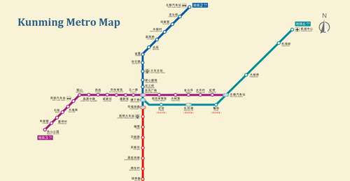 Kunming Metro Map