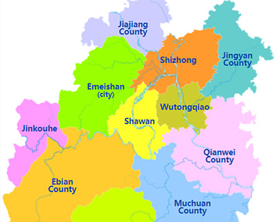 Leshan City Map