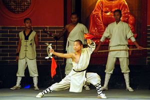 Martial Arts Evening Show in Shaolin Temple