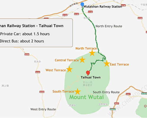 Mount Wutai Map