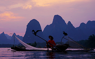 Fishing Light on Li River