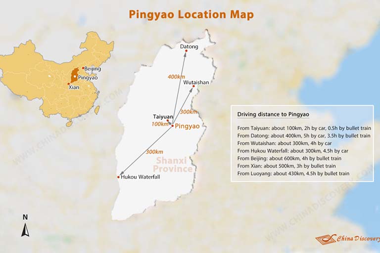 How To Plan A Pingyao Tour Pingyao Trip Planner   Pingyao Location Map 