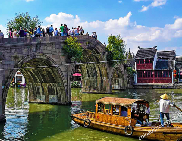 Zhujiajiao Water Town in Shanghai