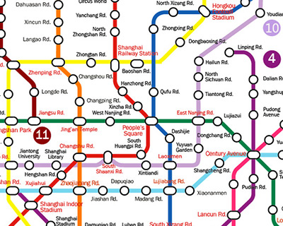 Downloadable and Detailed Maps of Shanghai, Shanghai Subway Map