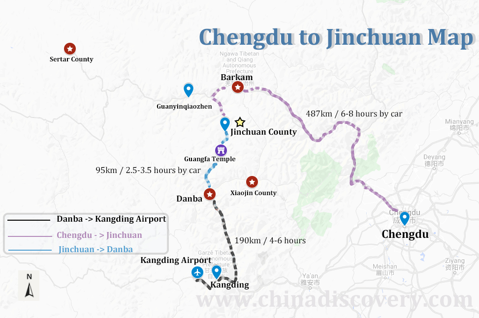 How to get to Jinchuan County