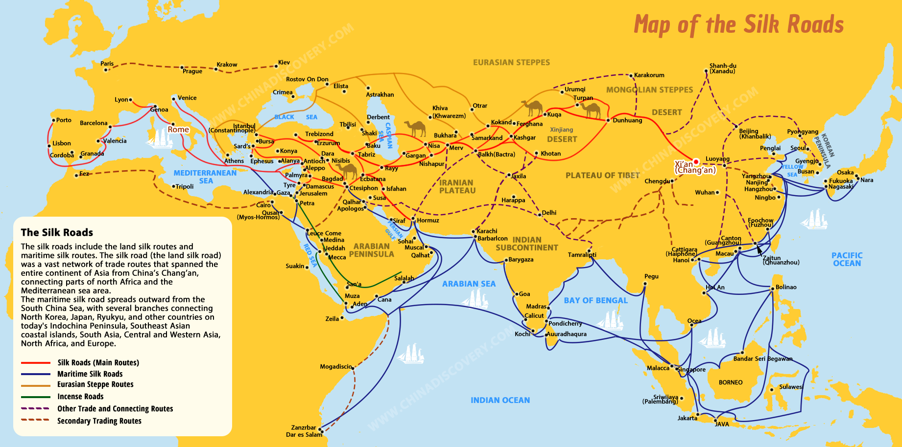 World Silk Road Map 1 