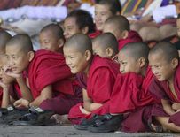 The Buddhism monks in Tibet
