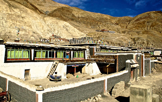 Sakya Monastery Grey Soil Tower